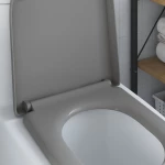 vidaXL Καθίσμα Τουαλέτας Γρήγορης Απελευθέρωσης με Ήσυχο Κλείσιμο Δυρόπλαστ Γκρι