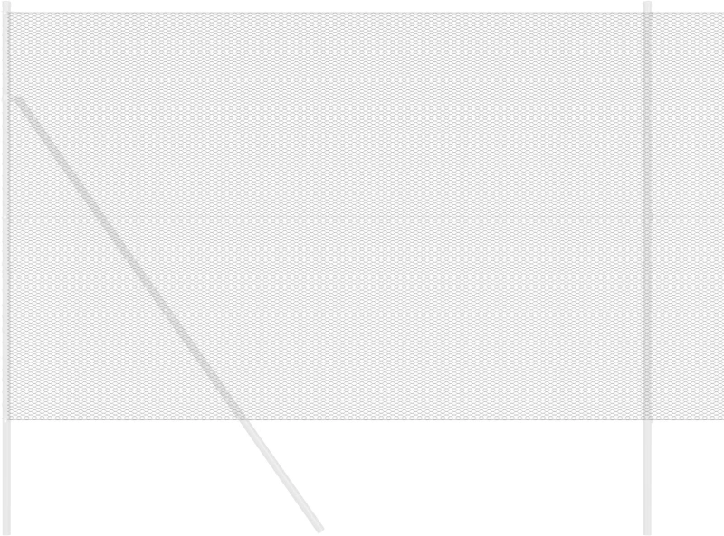vidaXL Γκρι Εξάγωνος Φράκτης 1.6x50 μ Ατσάλι