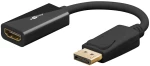 GOOBAY αντάπτορας DisplayPort σε HDMI 75269, 4K/60Hz, 0.1m, μαύρος
