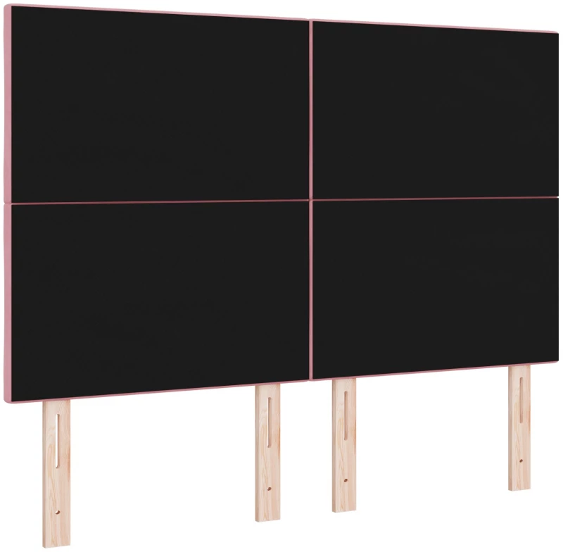 vidaXL Κεφαλάρι Σχεδίου Διαμαντιών Ροζ 140 cm Βελούδο