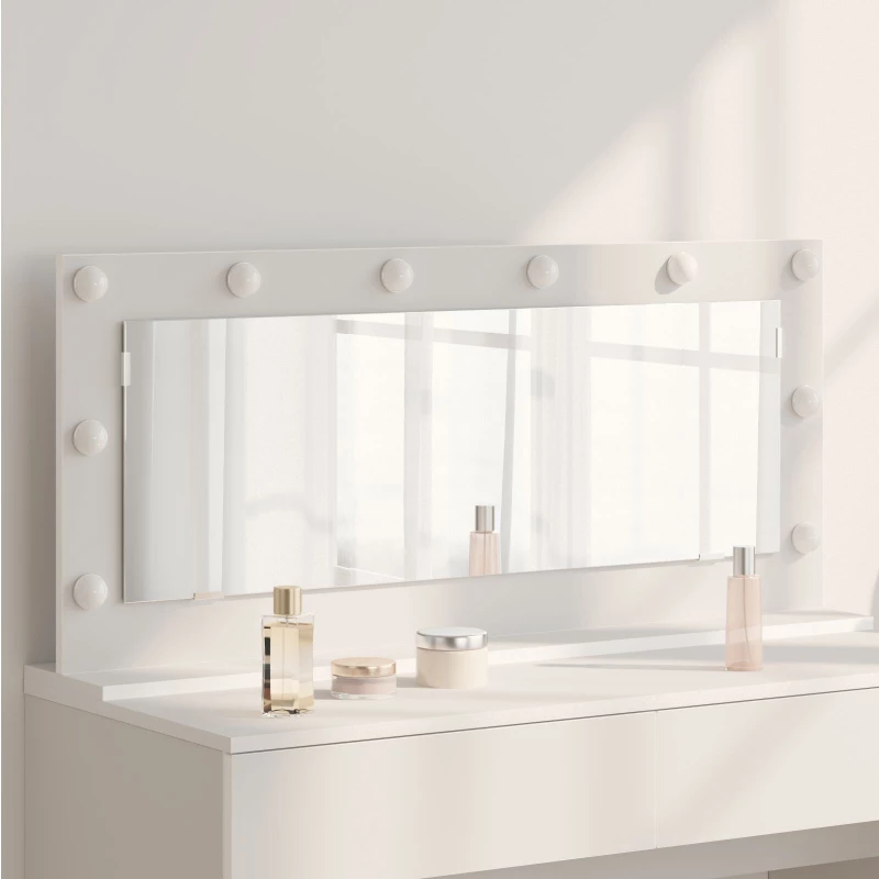 vidaXL Καθρέφτης Vanity με LED Φώτα Λευκό 100x45x18 εκ.