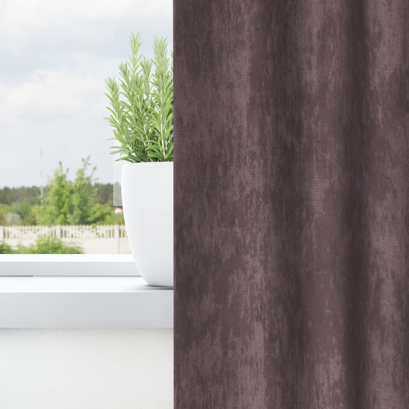 vidaXL Καφέ Κουρτίνες Βελούδο 2 τεμ με Τρύπες 245x140 εκ.