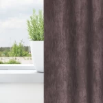 vidaXL Καφέ Κουρτίνες Βελούδο 2 τεμ με Τρύπες 245x140 εκ.