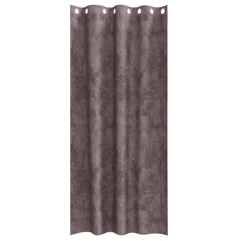 vidaXL Καφέ Κουρτίνες Βελούδο 2 τεμ με Τρύπες 245x140 εκ.