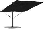 vidaXL Ομπρέλα Κήπου Βραχίονα Μαύρη 286x285x265 εκ. Αλουμίνιο
