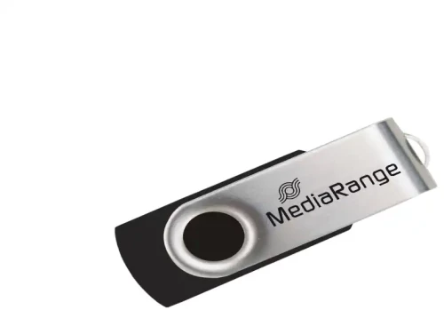USB Stick MediaRange USB 2.0 Flash Drive 16GB (Black/Silver) (MR910)
