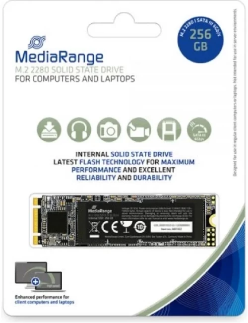Mediarange Internal M.2 2280 Solid State Drive 256Gb (Mr1022)