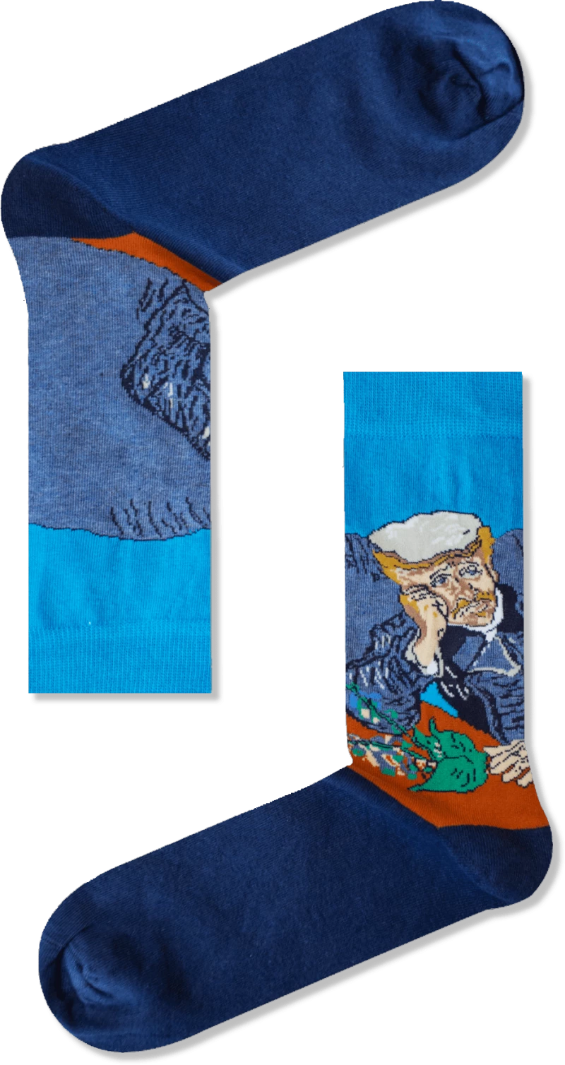 Ανδρικές Κάλτσες Portrait of Doctor Gachet - Van Gogh