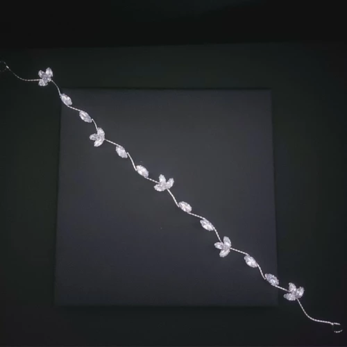 Νυφικό headpiece Zircon 32 cm