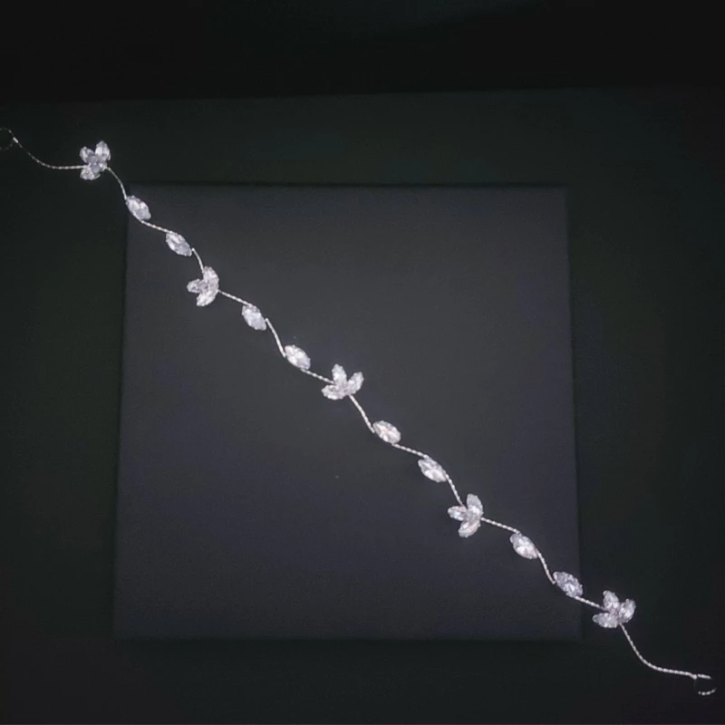 Νυφικό headpiece Zircon 32 cm