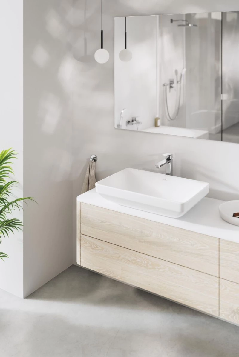 Μπαταρία νιπτήρος Grohe Cubeo 1017290000 Υ/Ρ Χρωμέ