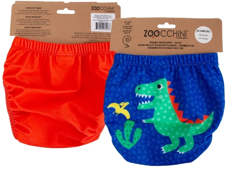 Zoocchini Πάνα Μαγιό 2τμχ Dinosaur