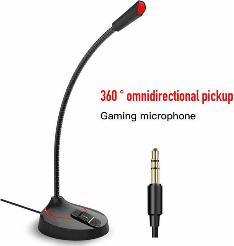 F12 Επιτραπέζιο Μικρόφωνο PC & Gaming Με Λήψη 360° Και Διακόπτη On/Off Στην Βάση