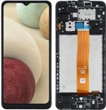 Γνήσια Οθόνη & Digitizer Samsung Galaxy A12 SM-A125F Μαύρο (Samsung Service Pack GH82-24491A)