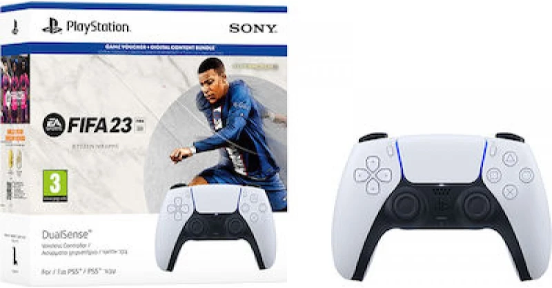 Sony Playstation 5 Wireless DualSense Controller White & FIFA 23 (Voucher)