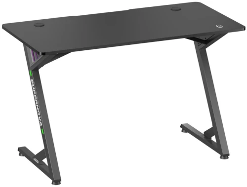 BRATECK gaming γραφείο GMD14-1 με RGB φωτισμό, 120x60x75cm, μαύρο