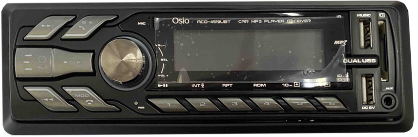 Osio RADIO 1 DIN DUAL USB/FM/SD/MP3/WMA/BLUETOOTH 180W ΜΕ ΕΠΙΛΟΓΗ ΦΩΤΙΣΜΟΥ 3 ΧΡΩΜΑΤΩΝ & ΧΕΙΡΙΣΤΗΡΙΟ OSIO - 1 τεμ. ACO-4519UBT/OSIO