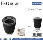Θήκη οδοντόβουρτσας πλαστική - Black - 21800