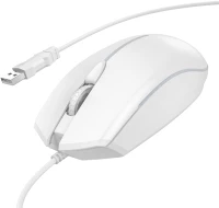 Ενσύρματο Ποντίκι Gaming Hoco GM37 Wonderful με 4  Πλήκτρα, Φωτισμό, 2400 DPI Λευκό