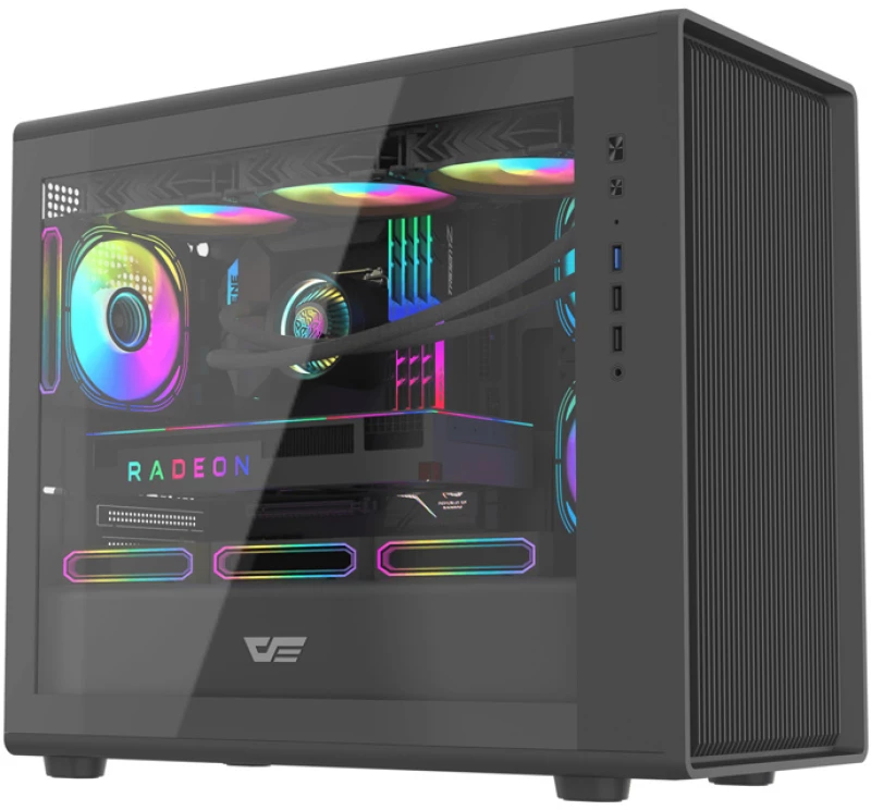 Darkflash DB460M θήκη υπολογιστή (μαύρο)