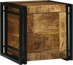 vidaXL κουτί αποθήκευσης 40x40x40 εκ. μασίφ τραχύ ξύλο μάνγκο