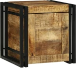 vidaXL κουτί αποθήκευσης 40x40x40 εκ. μασίφ τραχύ ξύλο μάνγκο