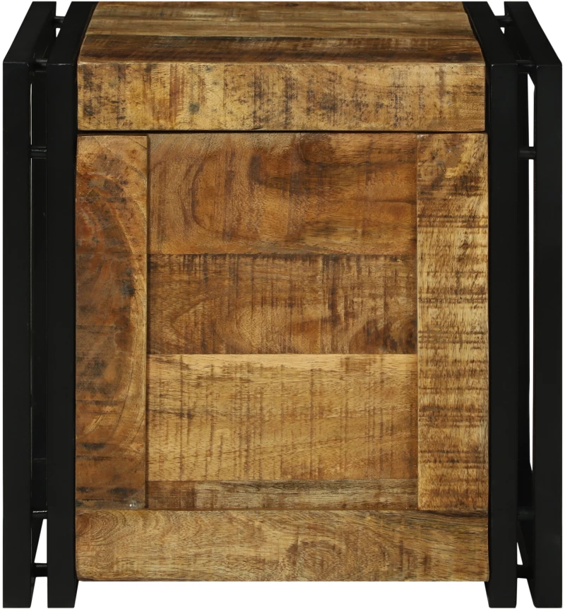 vidaXL κουτί αποθήκευσης 40x40x40 εκ. μασίφ τραχύ ξύλο μάνγκο