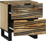 vidaXL Κομοδίνο 40x33.5x46 εκ. από Μασίφ Ξύλο Μάνγκο