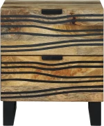 vidaXL Κομοδίνο 40x33.5x46 εκ. από Μασίφ Ξύλο Μάνγκο
