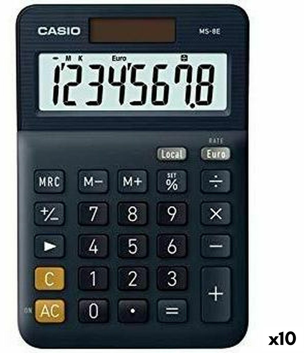 Αριθμομηχανή Casio MS-8E Μαύρο (x10)