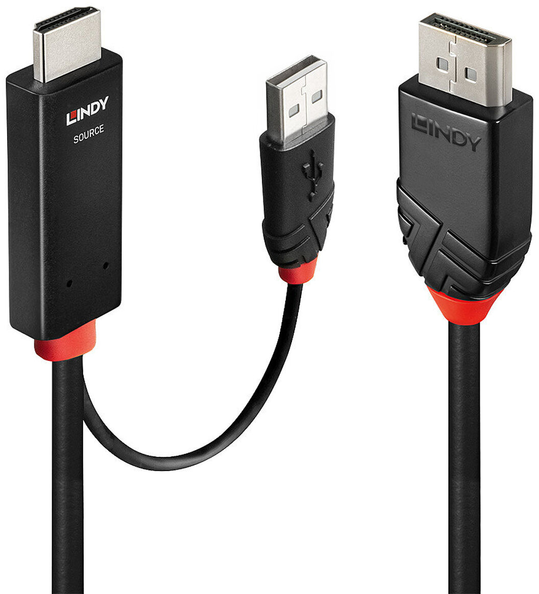 Καλώδιο DisplayPort σε HDMI LINDY 41498 1 m Μαύρο