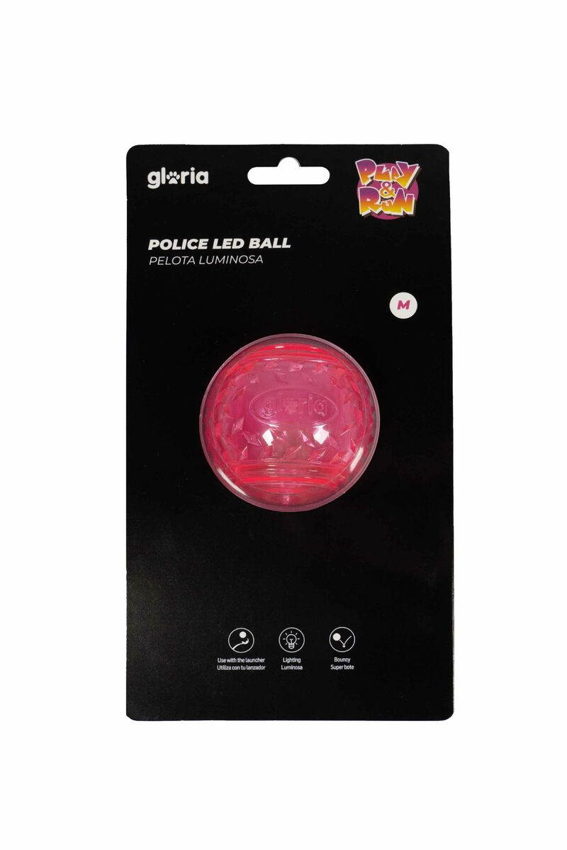 Μπάλα για τα Κατοικίδια ζώα Gloria PLAY AND RUN Ροζ TPR 6,35 cm