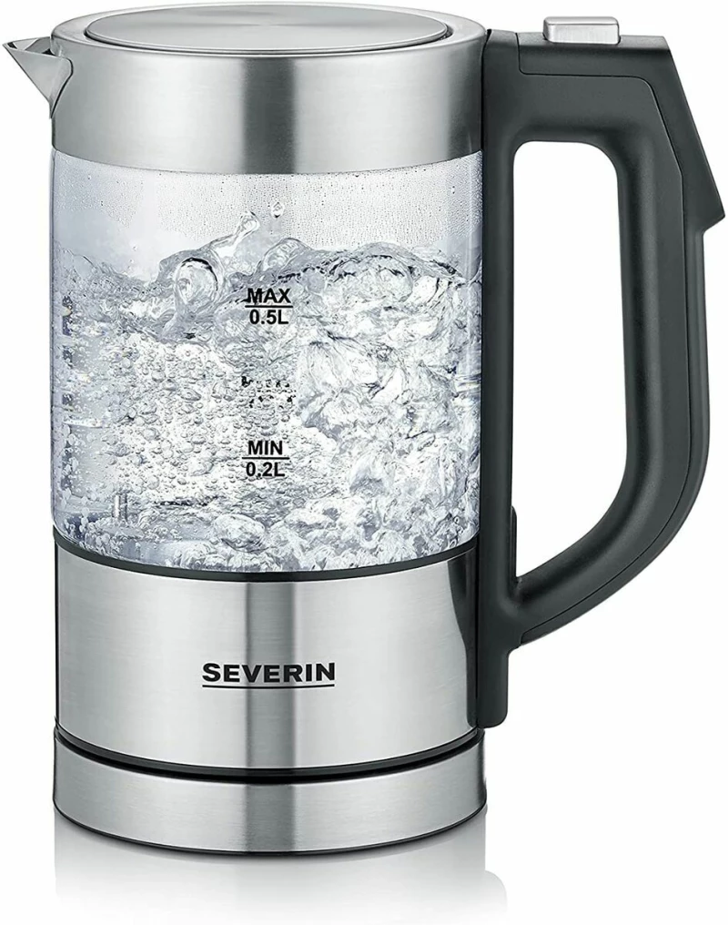 Βραστήρας Severin WK 3458 Μαύρο Ανοξείδωτο ατσάλι 1100 W 500 ml