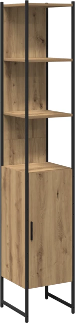 vidaXL Σετ επίπλων μπάνιου 4 τεμαχίων Artisan Oak Επεξεργασμένη ξυλεία