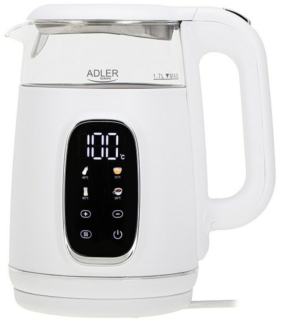 Βραστήρας Adler AD 1305ws Λευκό Ασημί 2200 W 1,7 L
