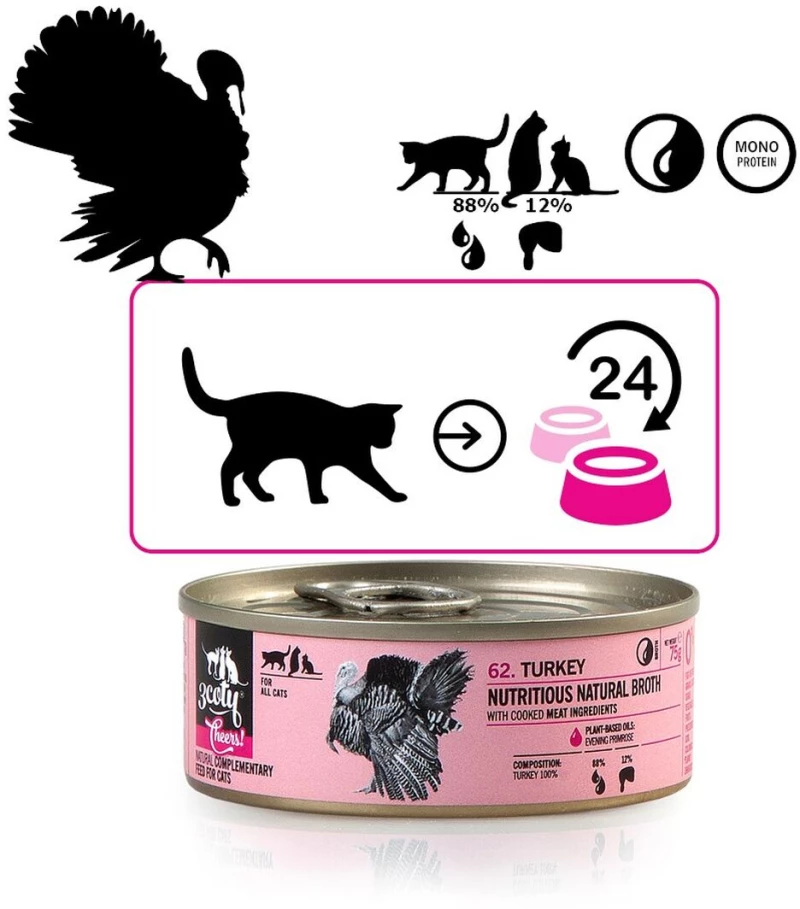 Γατοτροφή 3COTY Τουρκία 75 g