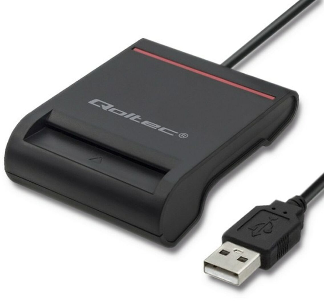 Συσκευή Ανάγνωσης Καρτών Qoltec 50642