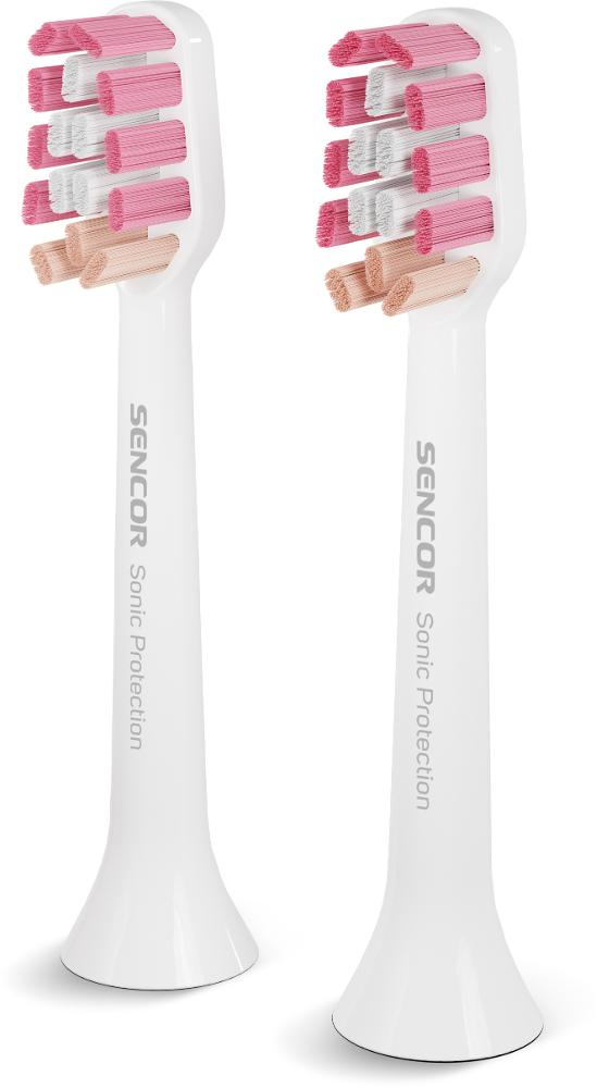 Sencor SOX 016 Ανταλλακτικές Κεφαλές 3D Shaped Ιδανικές για Βαθύ Καθαρισμό και Λεύκανση Συμβατές με Οδοντόβουρτσες Sencor SOC της Σειράς 1,2 και 3