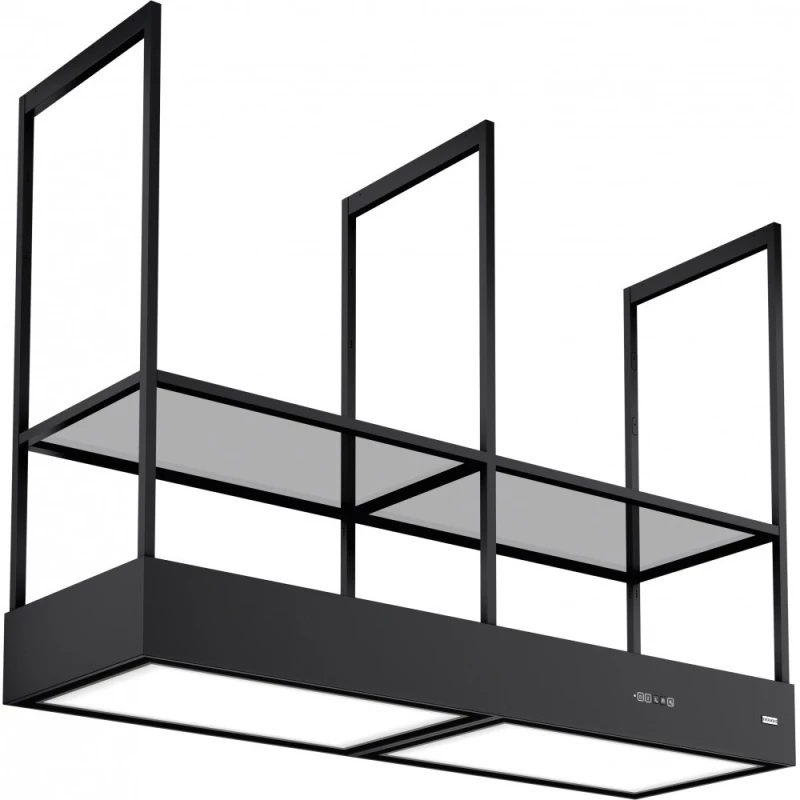 Franke Mythos T-Shelf evolution Απορροφητήρας Κεντρική Καμινάδα 160cm Μαύρος