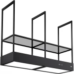 Franke Mythos T-Shelf evolution Απορροφητήρας Κεντρική Καμινάδα 160cm Μαύρος