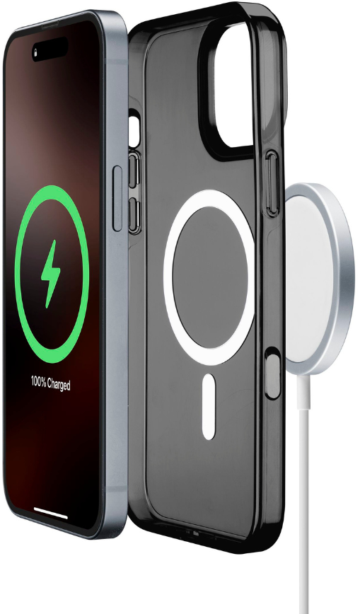 CELLULAR LINE 482830 Μαγνητική Θήκη Κινητού Magsafe Σκληρής Σιλικόνης για iPhone 16 Pro Max Μαύρη