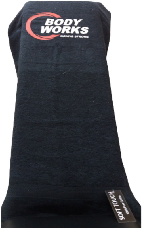 Πετσέτα Γυμναστηρίου 85x50 Gym Towel Bodyworks Μαύρη