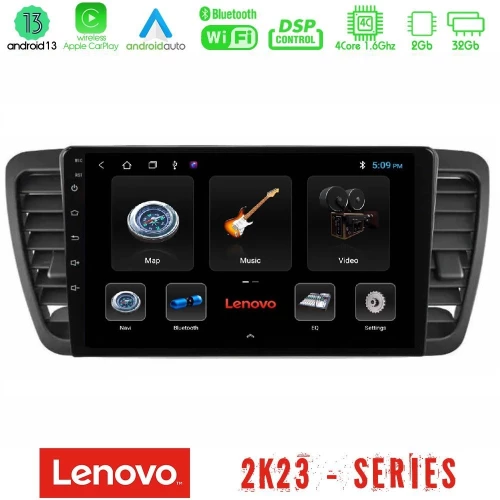 Lenovo car pad Subaru Legacy/outback 2002-2008 4core Android 13 2+32gb Navigation Multimedia Tablet 9" u-len-Su0969