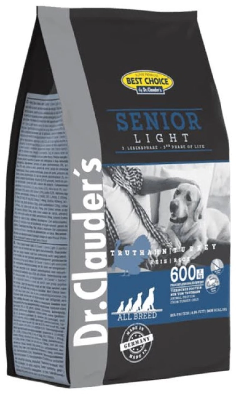 Ξηρή Τροφή Σκύλου Dr. Clauder's Best Choice Senior & Light 4kg