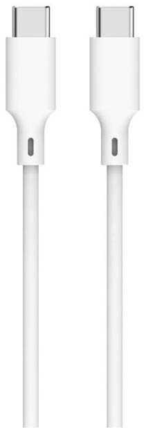 Καλώδιο 60W USB-C σε Type-C Φόρτισης - Data 2m Λευκό Well CABLE-USBC/USBC-2WE06-WL