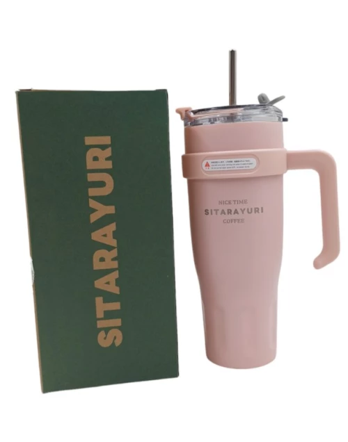 ΑΝΟΞΕΙΔΩΤΟ ΘΕΡΜΟΣ ΡΟΖ 1182ml ΜΕ ΑΝΟΞΕΙΔΩΤΟ ΚΑΛΑΜΑΚΙ ZF-007-2