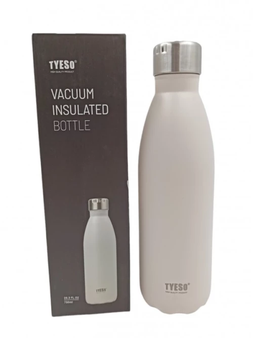 ΑΝΟΞΕΙΔΩΤΟ ΜΠΟΥΚΑΛΙ ΘΕΡΜΟΣ 750ml ΛΕΥΚΟ TS-8842-1