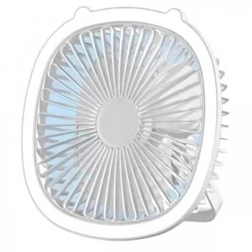 Επιτραπέζιος & Κρεμαστός Μίνι Φορητός Ανεμιστήρας USB με LED Φωτισμό και 3 Ταχύτητες - Arrango - Λευκό
