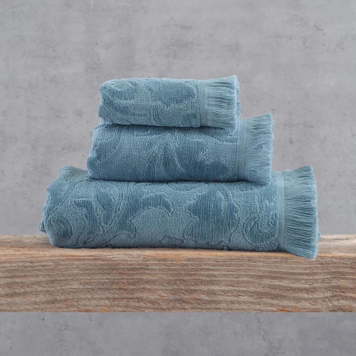 Πετσέτες Sienna (Σετ 3τμχ) Denim Ρυθμός Towels Set 75x150cm 100% Βαμβάκι