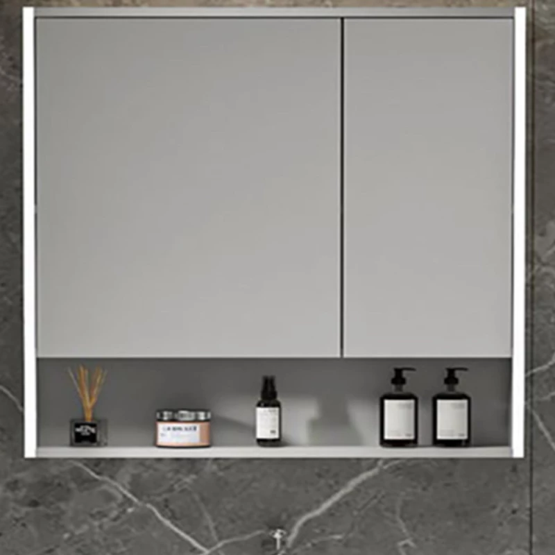 Καθρέφτης Yvonne Led 3MYVON055GR 55×65 Grey Ξύλο,Γυαλί
